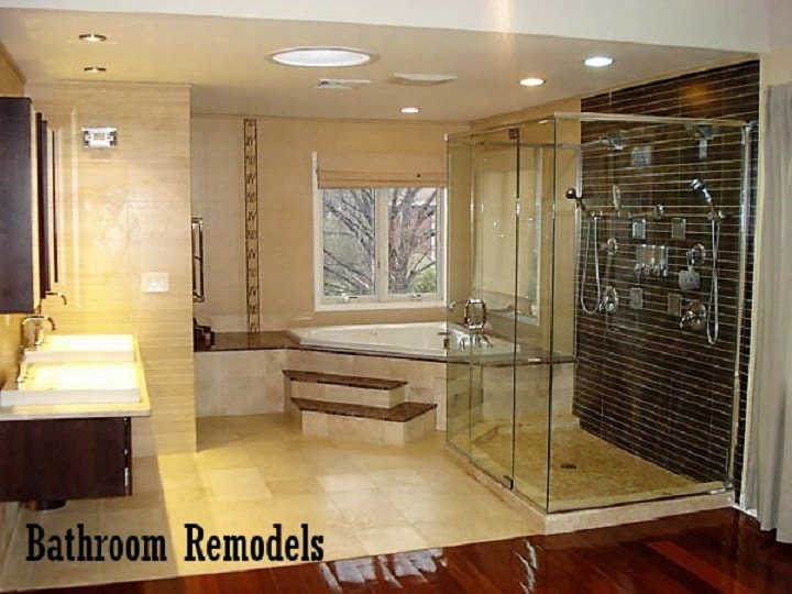 Bathroom remodel glass shower